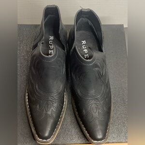 Roper Black Western Cowboy Boots. Sz 7 1/2. EUC